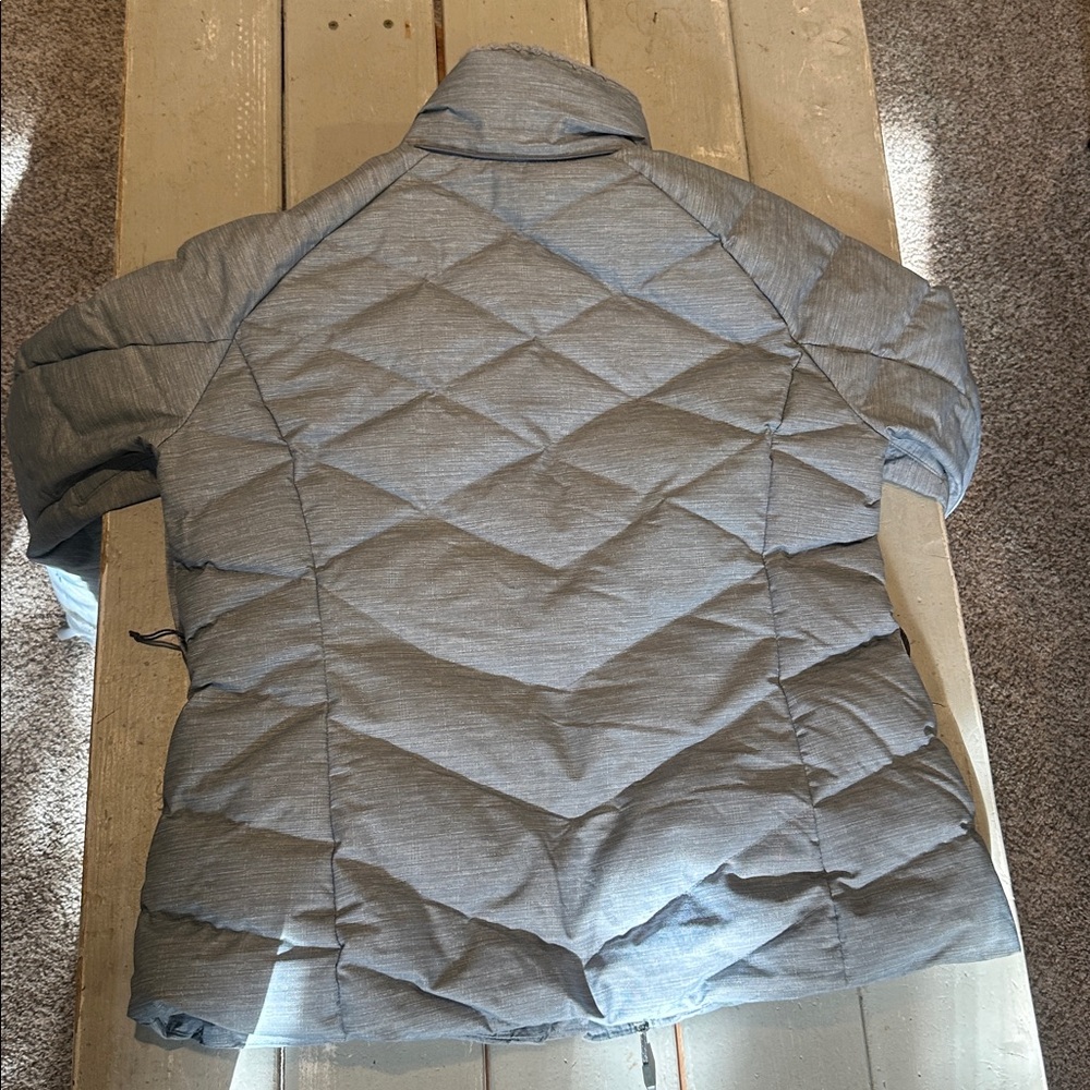 Columbia Jacket Lay D Down II Omni Heat Women's XL 550 Down Fill Gray EXFELLENT - Picture 8 of 8